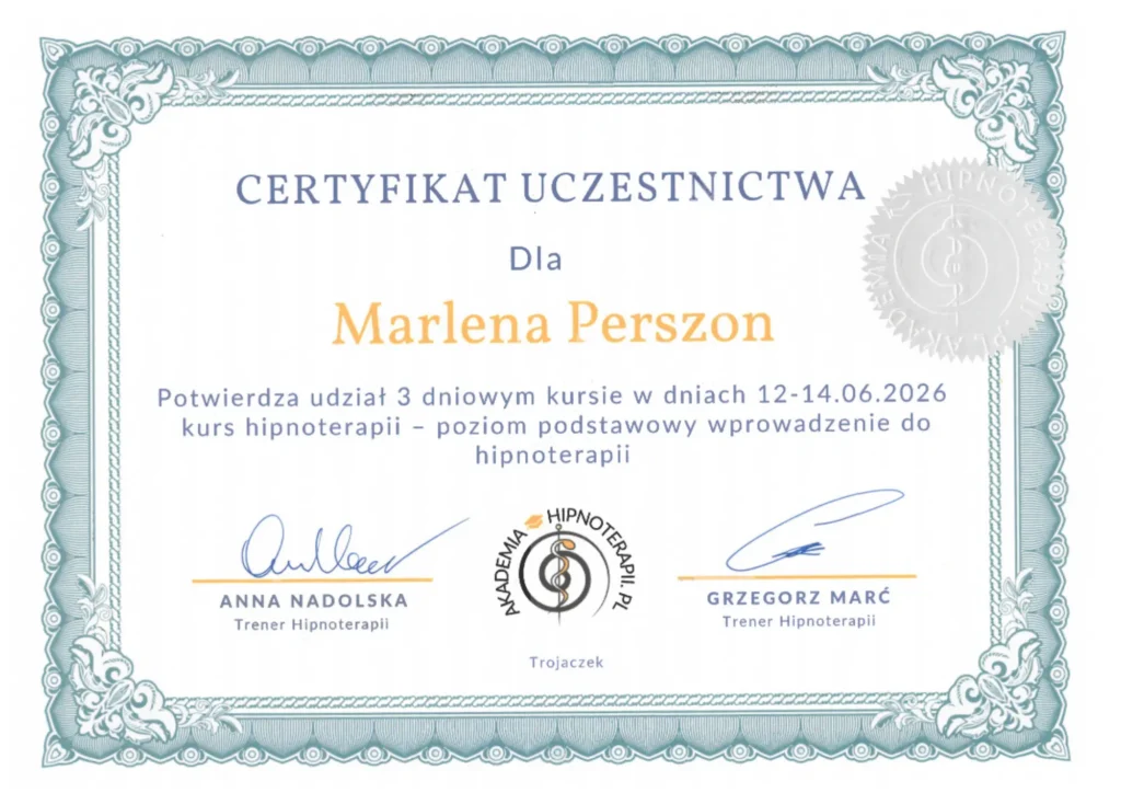 kurs hipnoterapii podstawowy
